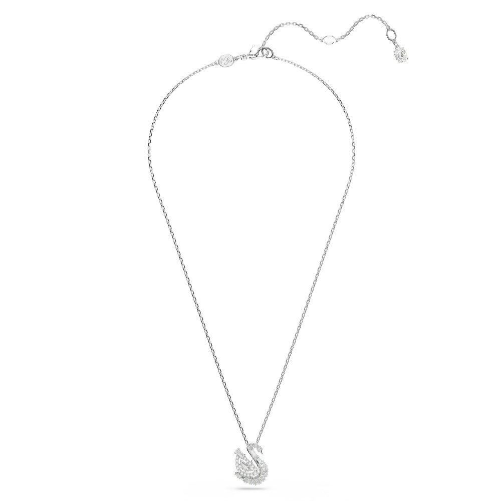 Swarovski - Pendente Swan - Zirconia - Placcatura Rodio