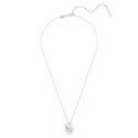 Swarovski - Pendente Swan - Zirconia Blu - Placcatura Rodio