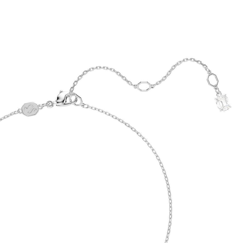 Swarovski - Pendente Swan - Zirconia Blu - Placcatura Rodio
