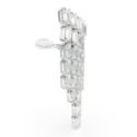 Swarovski - Orecchini Millenia - Cristalli Bianchi - Placcato Rodio