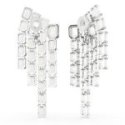 Swarovski - Orecchini Millenia - Cristalli Bianchi - Placcato Rodio