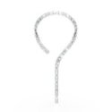 Swarovski - Collana Millenia - Cristalli Bianchi - Placcatura Rodio