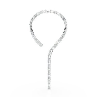 Swarovski - Collana Millenia - Cristalli Bianchi - Placcatura Rodio
