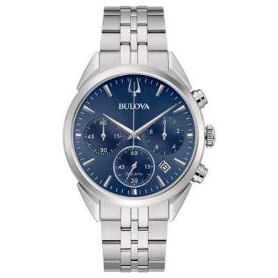 Bulova - Crono High Precision 262Khz - Acciaio - Quadrante Blu