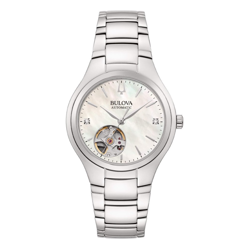 Bulova - Lady Automatic Open Heart - Donna - Acciaio