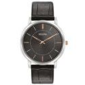 Bulova - Ultra Slim - Pelle Nera - Quarzo - Orologio Uomo