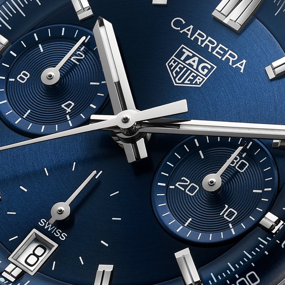 Tag Heuer - Carrera 39Mm Blu - Acciaio - Automatico