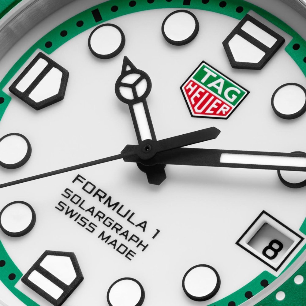Tag Heuer - Formula 1 Solargraph - Acciaio - Bianco