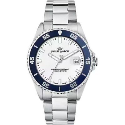 Philip Watch - Caribe Sport Uomo - Acciaio - Silver