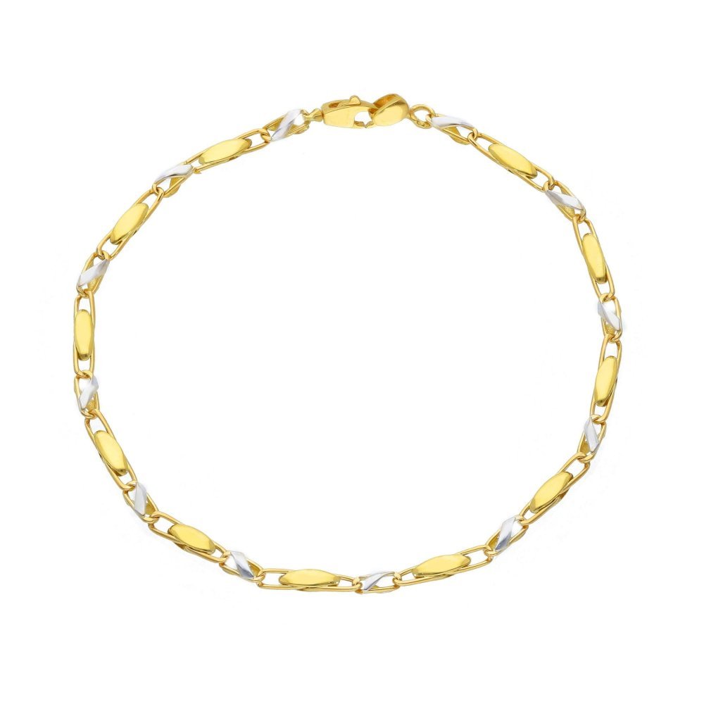 Songa Antonio - Bracciale A Catena - Oro Giallo - Oro Bianco