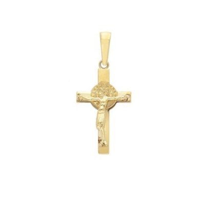 Songa Antonio - Croce Pendente - Oro Giallo - 9 Carati