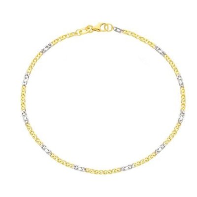 Songa Antonio - Bracciale A Catena - Oro Giallo - Oro Bianco