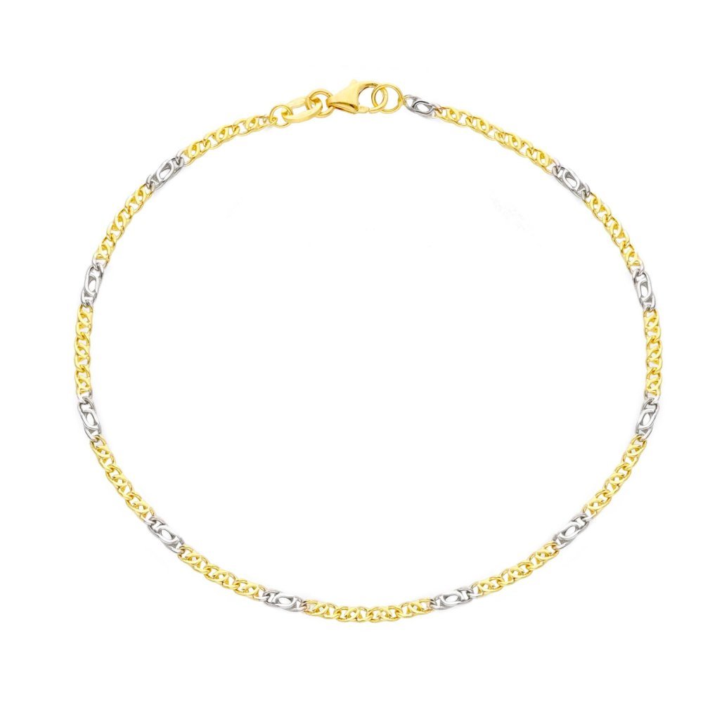 Songa Antonio - Bracciale A Catena - Oro Giallo - Oro Bianco