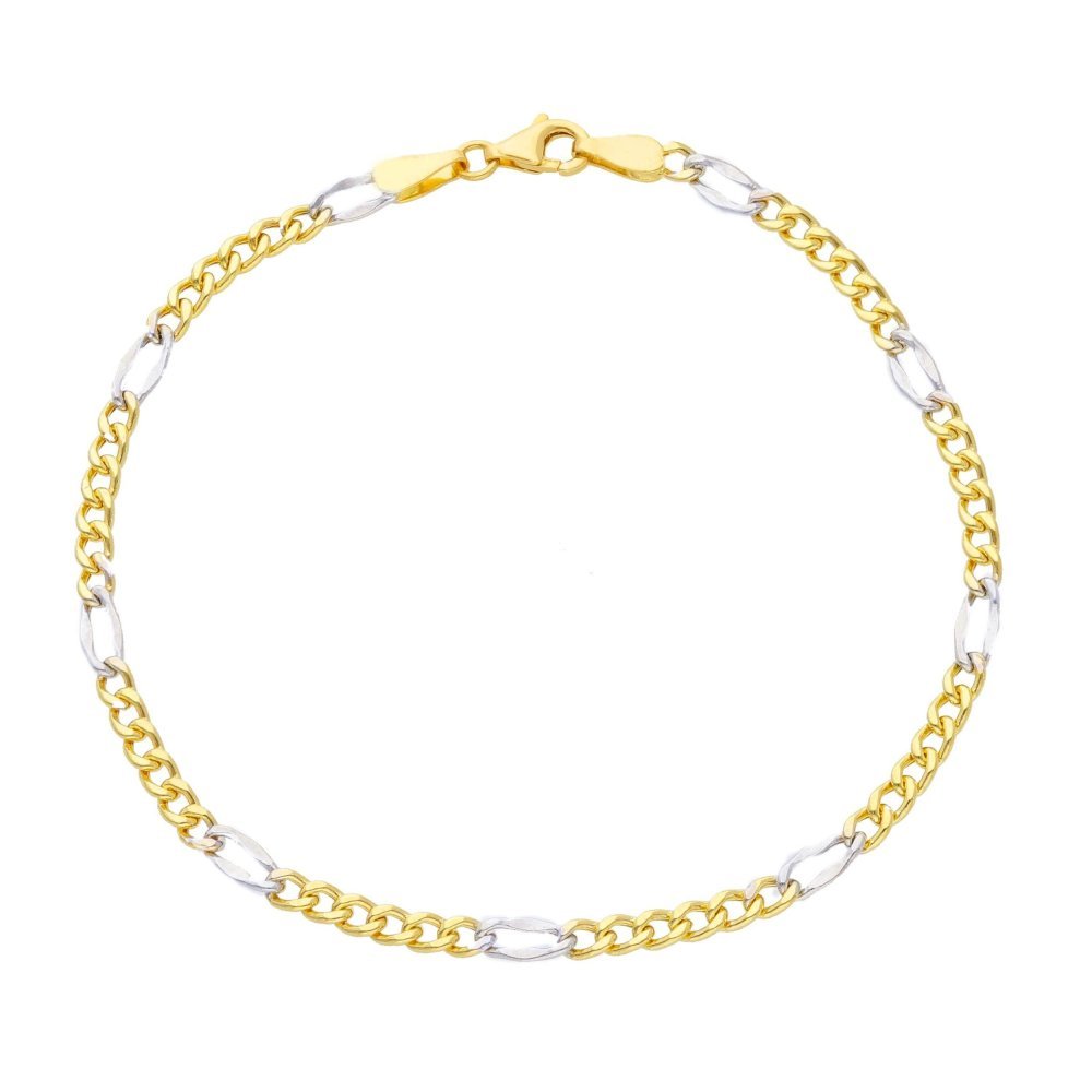 Songa Antonio - Bracciale A Catena - Oro Giallo - Oro Bianco
