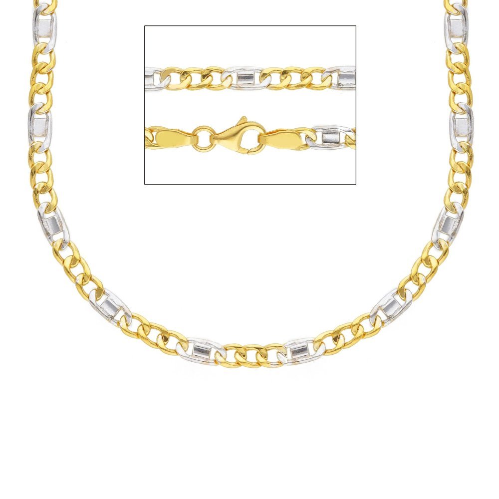 Songa Antonio - Catena Girocollo - Oro Giallo - Oro Bianco