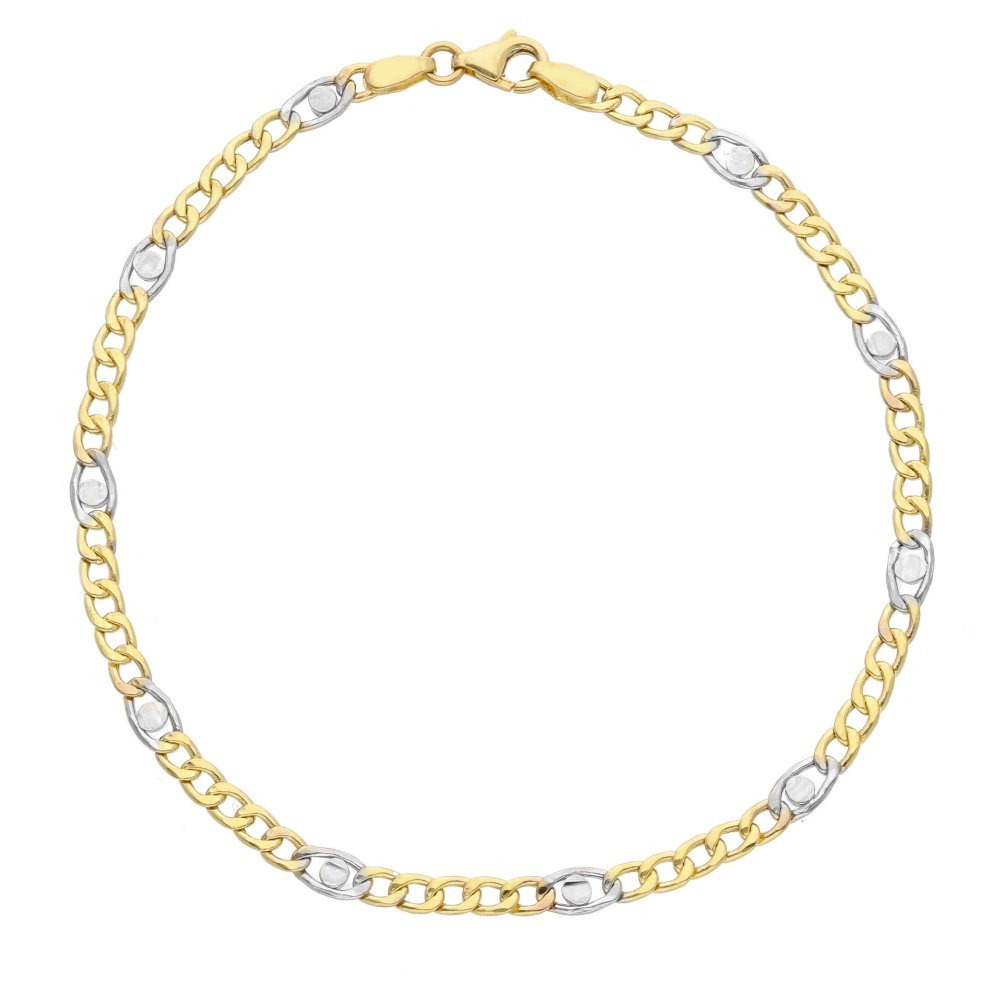 Songa Antonio - Bracciale A Catena - Oro Giallo - Oro Bianco