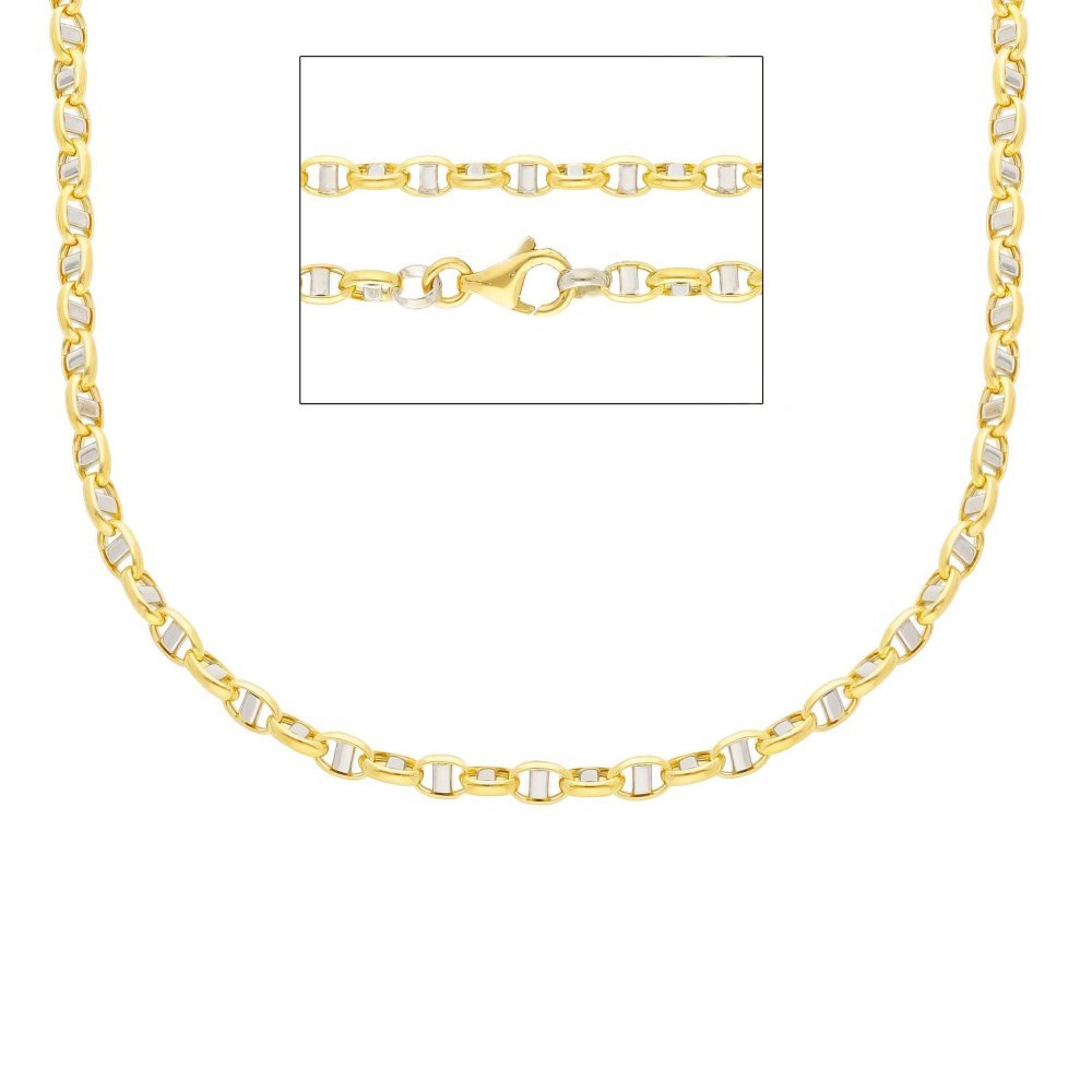 Songa Antonio - Catena Girocollo - Oro Giallo - Oro Bianco