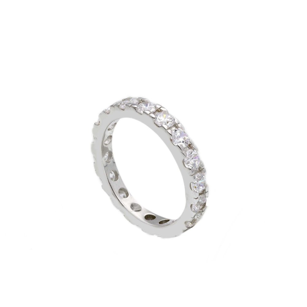 Songa Antonio - Anello Eternity - Argento - Zirconia Cubica