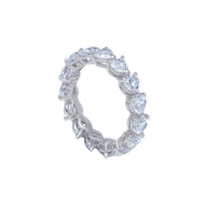 Songa Antonio - Anello Eternity - Oro Bianco - Zirconia Cubica