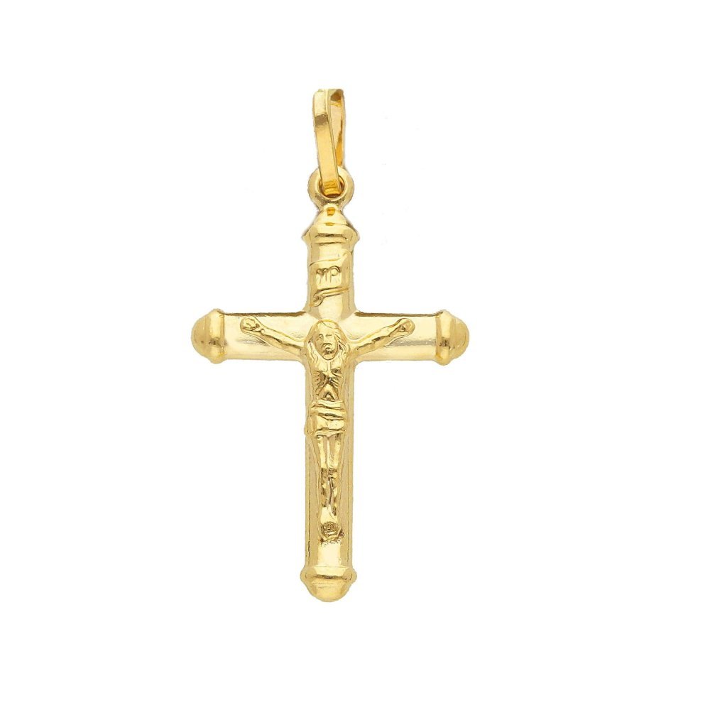 Songa Antonio - Croce Con Cristo - Oro Giallo - 18 Ct