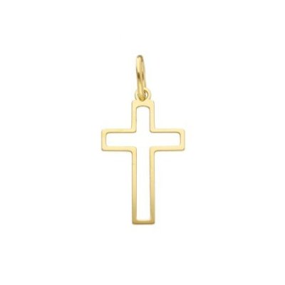 Songa Antonio - Croce Pendente - Oro Giallo 18Ct - Gioielli