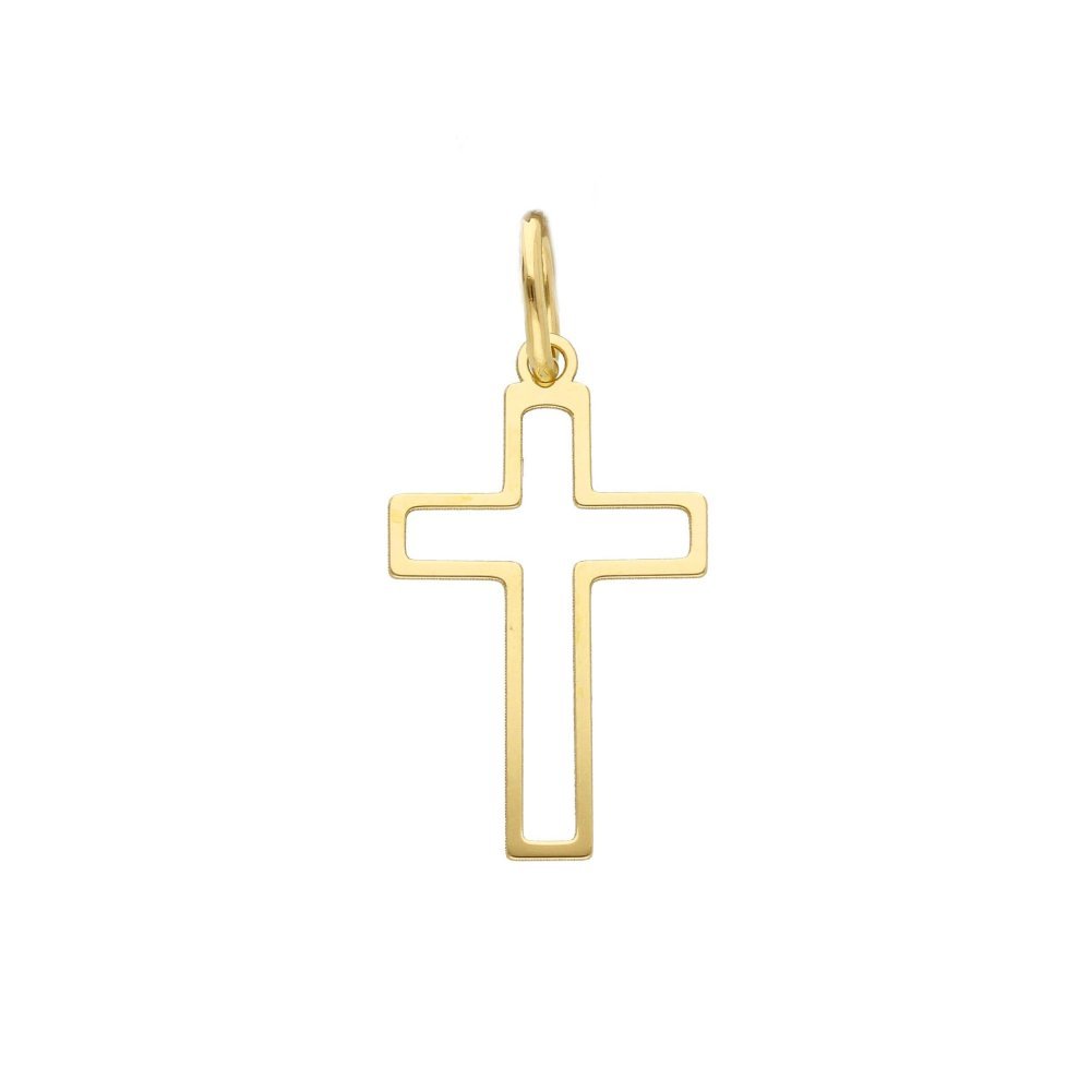 Songa Antonio - Croce Pendente - Oro Giallo 18Ct - Gioielli