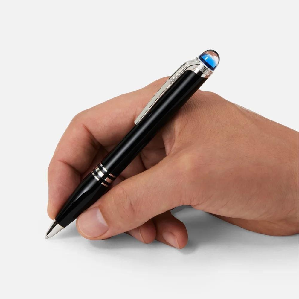 Montblanc - Starwalker Resina Nera - Penna A Sfera - Dettagli Platino