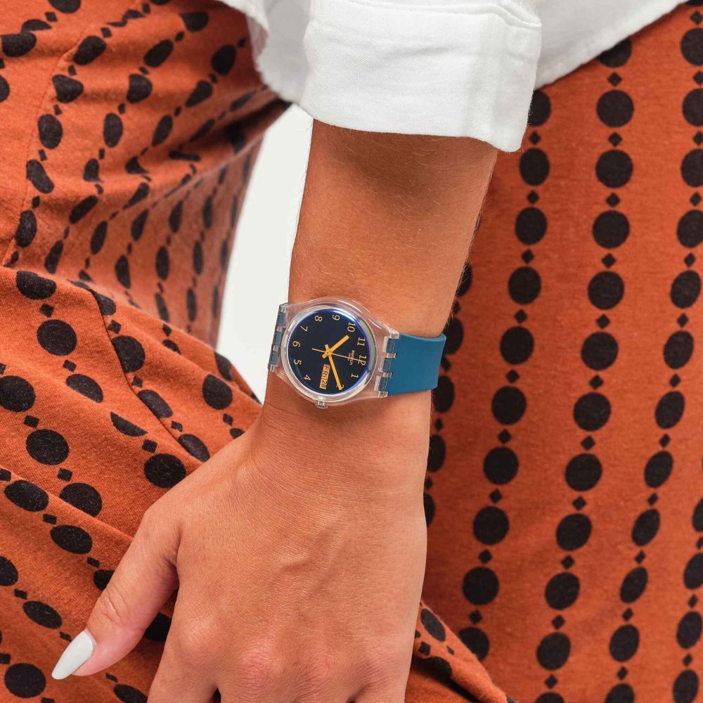 Swatch - Blue Away Modell - Quadrante Blu - Cinturino Bio