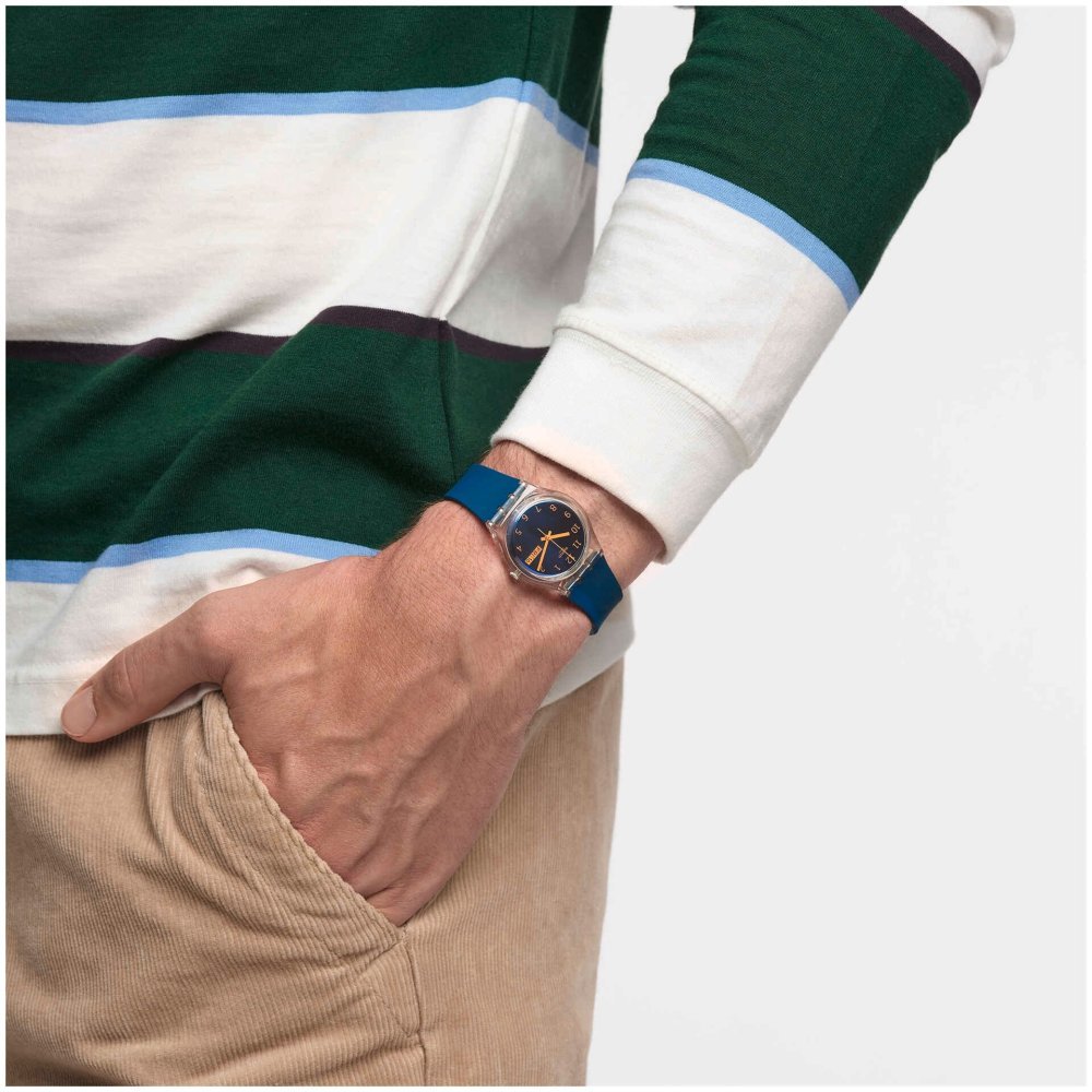Swatch - Blue Away Modell - Quadrante Blu - Cinturino Bio