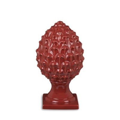 Henriette - Pigna Decorativa - Porcellana - Rossa