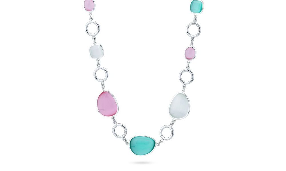 Boccadamo - Collana Xgr718A - Bronzo Rodiato - Cristalli Multicolor