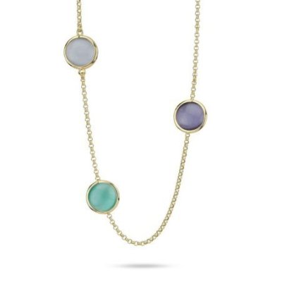 Boccadamo - Collana Xgr742Dt - Oro Giallo - Cristalli Colorati