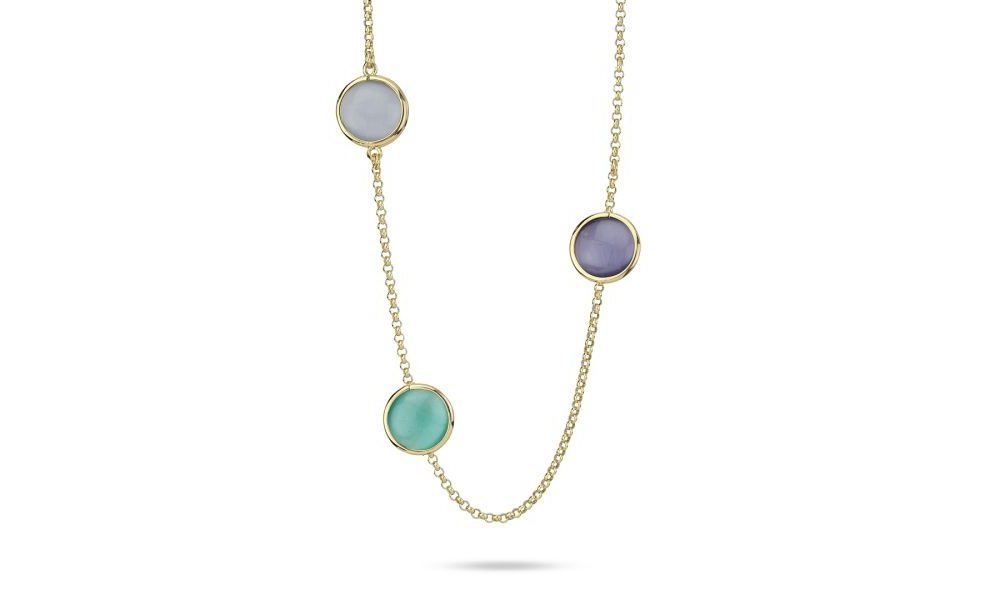 Boccadamo - Collana Xgr742Dt - Oro Giallo - Cristalli Colorati
