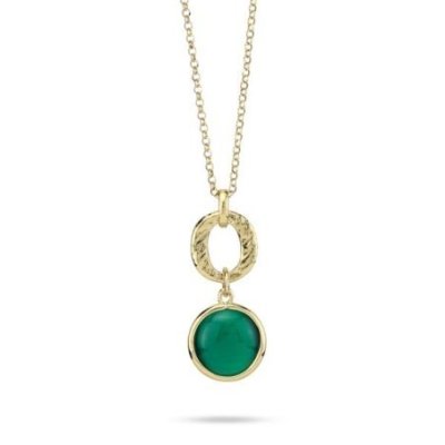 Boccadamo - Collana Xgr736De - Oro Giallo - Cristallo Verde