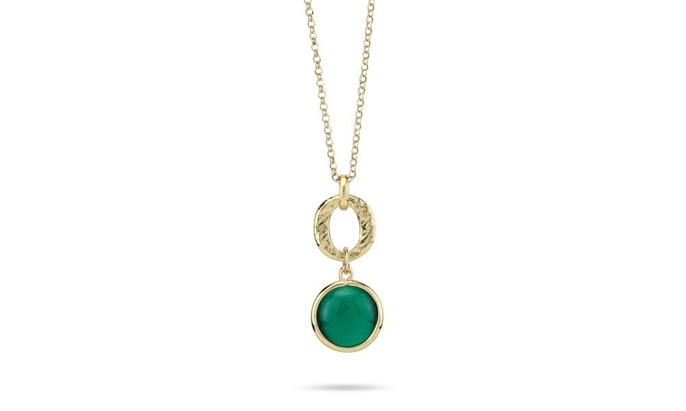 Boccadamo - Collana Xgr736De - Oro Giallo - Cristallo Verde