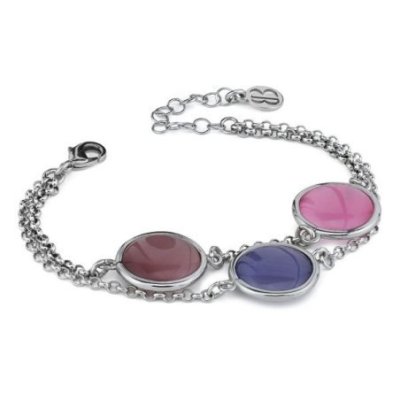 Boccadamo - Bracciale Xb1040V - Cristalli Viola - Doppia Catena