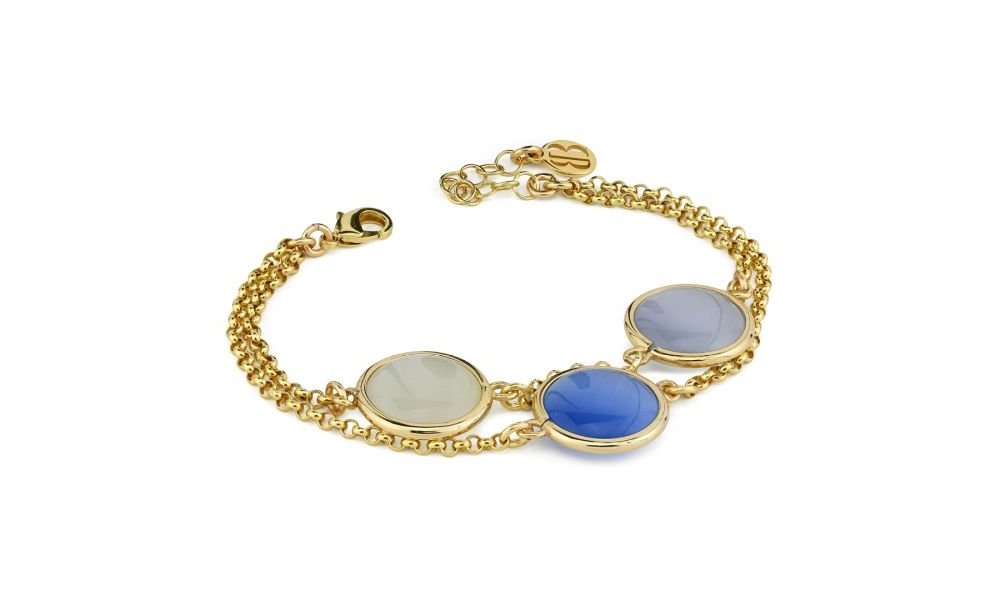 Boccadamo - Bracciale Xb1040Db - Placcato Oro - Cristalli Madreperla