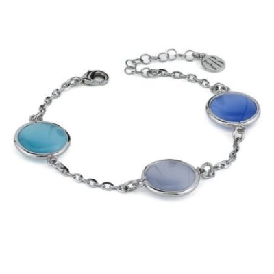 Boccadamo - Bracciale Xb1039B - Cristalli Celeste Grigio Viola