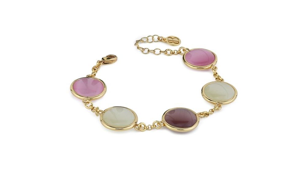 Boccadamo - Bracciale Xb1038Dm - Oro Giallo - Cristalli Rosa