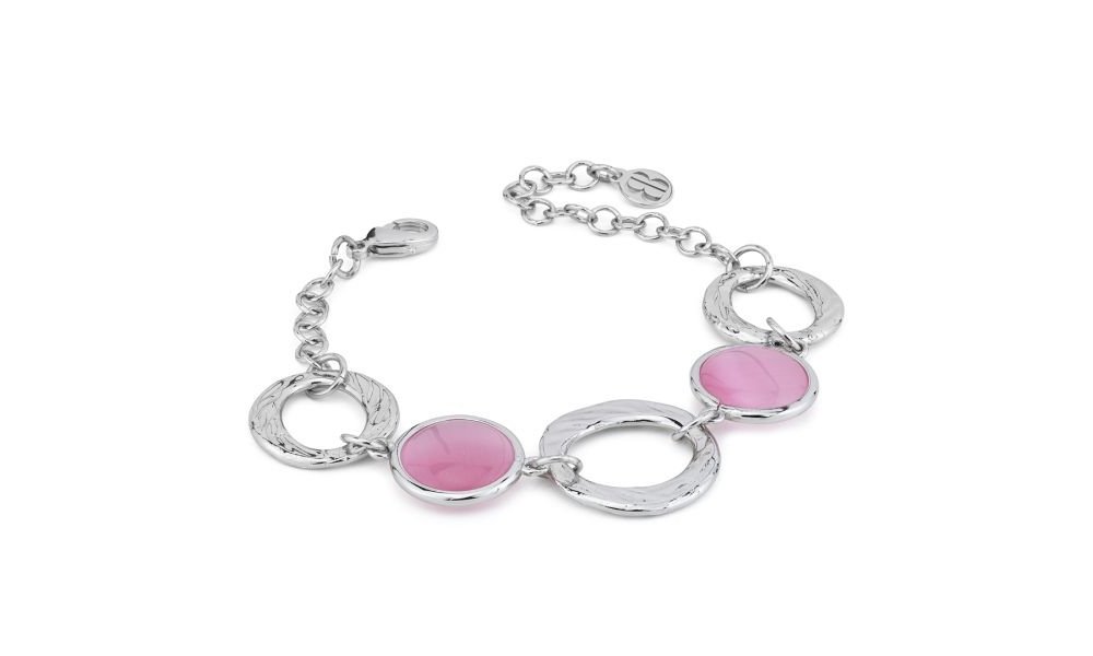 Boccadamo - Bracciale Xb1036R - Cristalli Rosa - Bronzo