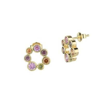 Boccadamo - Orecchini Or889D - Argento Placcato Oro - Cristalli Multicolor
