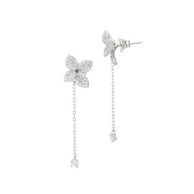 Boccadamo - Orecchini Or885 - Argento - Fiore Di Zirconi