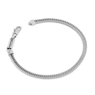 Boccadamo - Bracciale Maglia Quadrata Snake - Argento - Firma