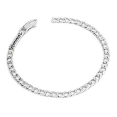 Boccadamo - Bracciale Mbr226 - Argento - Maglia Grumetta Diamantata