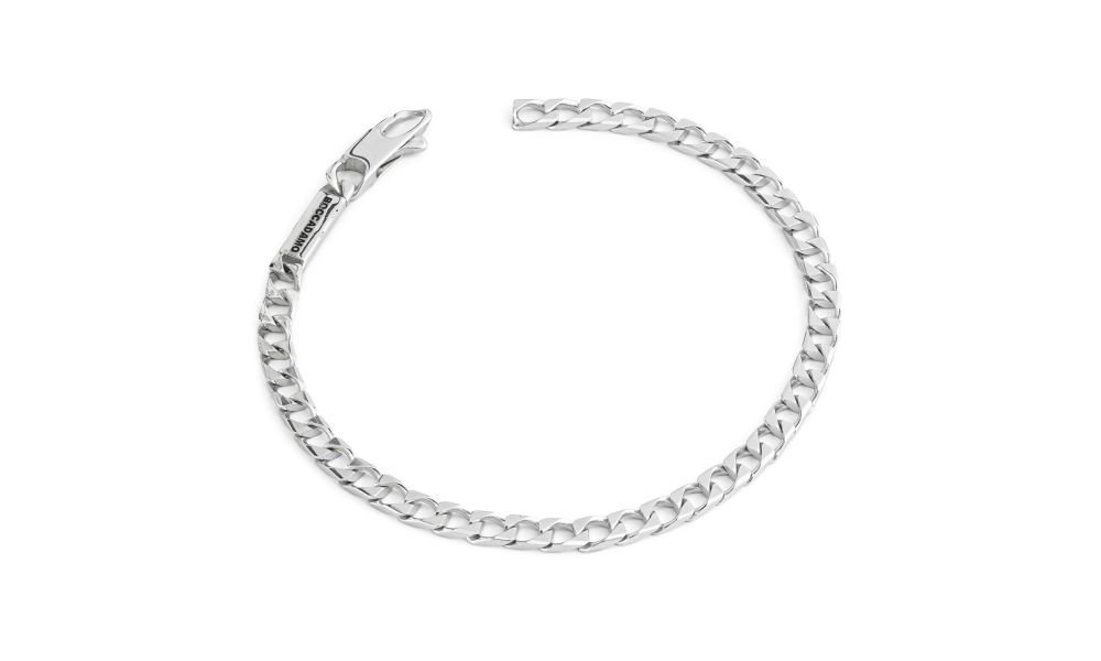 Boccadamo - Bracciale Mbr226 - Argento - Maglia Grumetta Diamantata