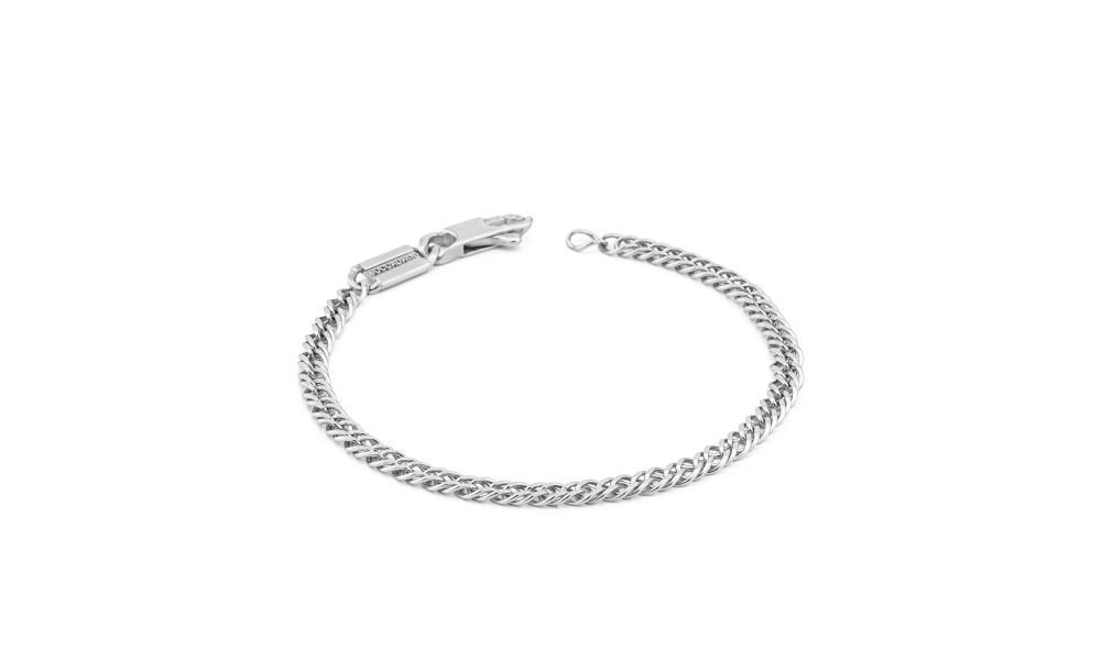Boccadamo - Bracciale Maglia Rombo Doppio - Argento - Uomo