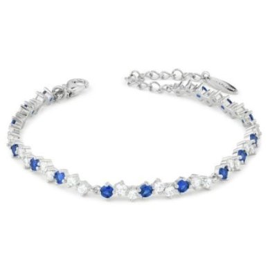 Boccadamo - Br629B Bracciale Rigido - Argento - Zirconi Bianchi