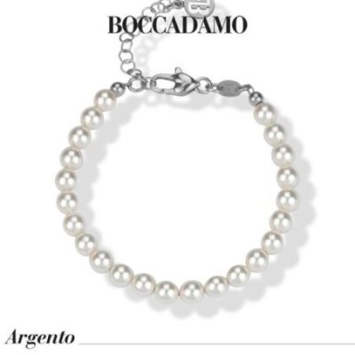 Boccadamo - Bracciale Perle - Argento - Filo Di Perle Bianche