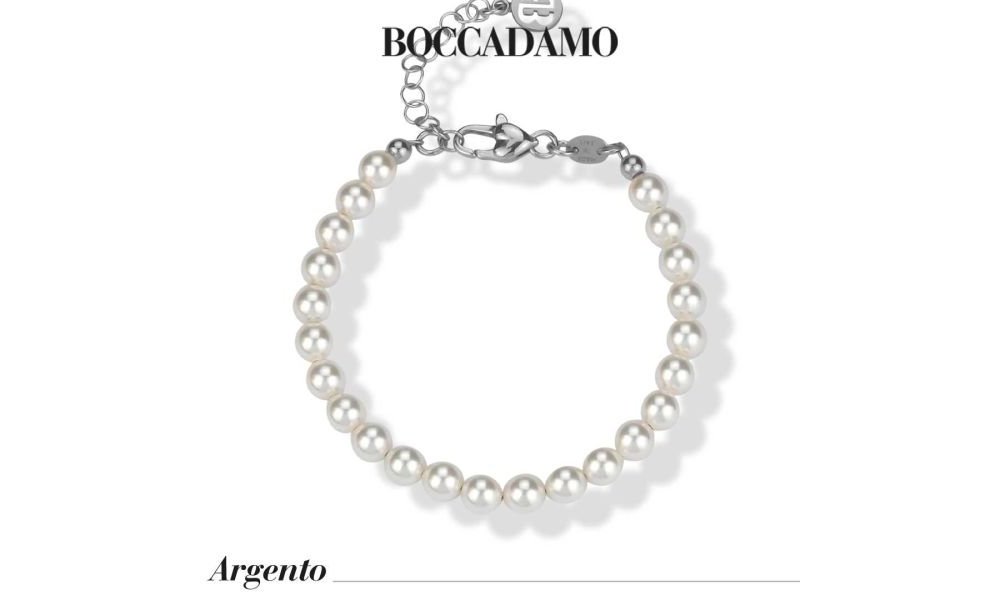 Boccadamo - Bracciale Perle - Argento - Filo Di Perle Bianche