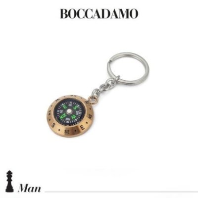 Boccadamo - Portachiavi Con Bussola - Acciaio - Pvd Rosa